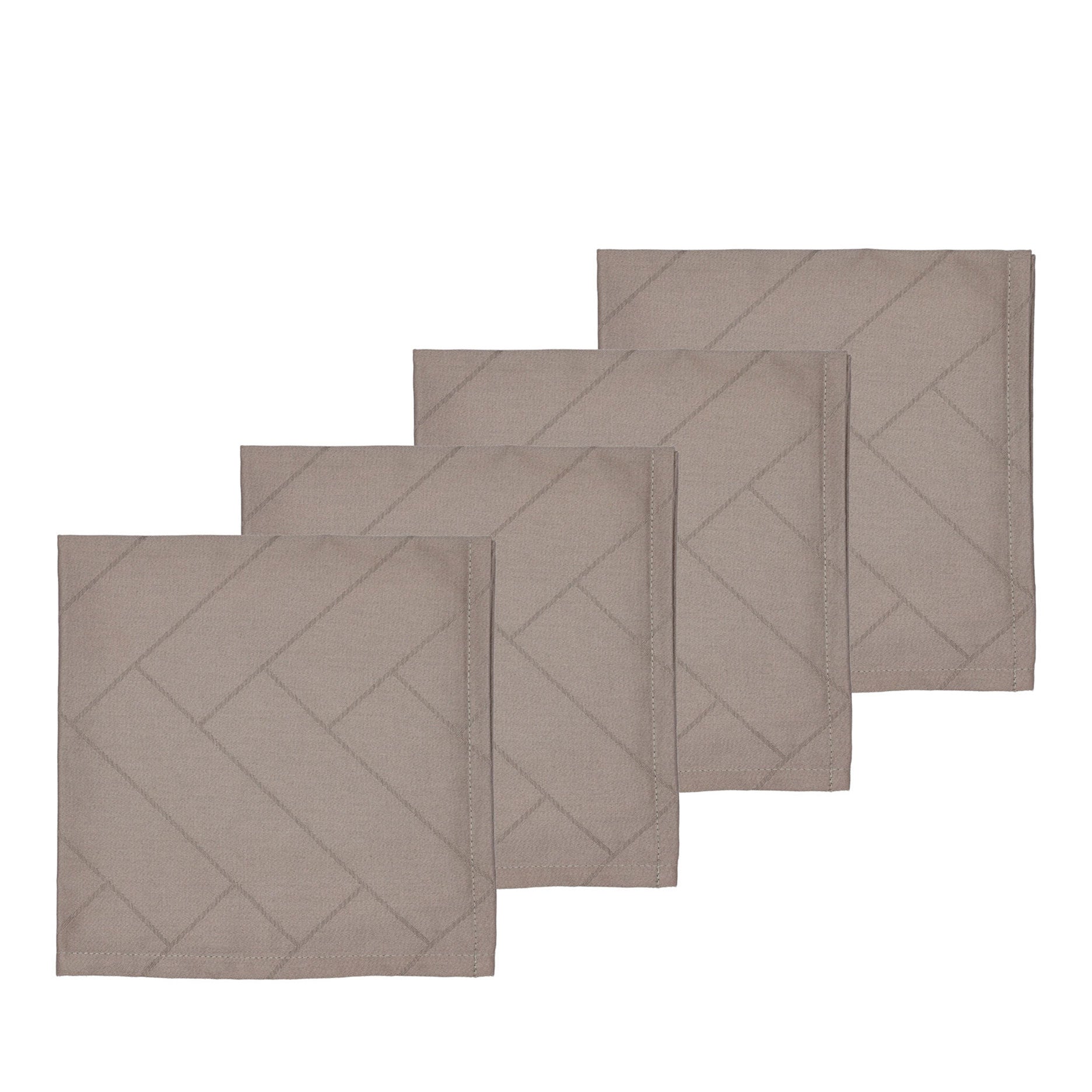 Tiles serviet damask 4 stk. taupe